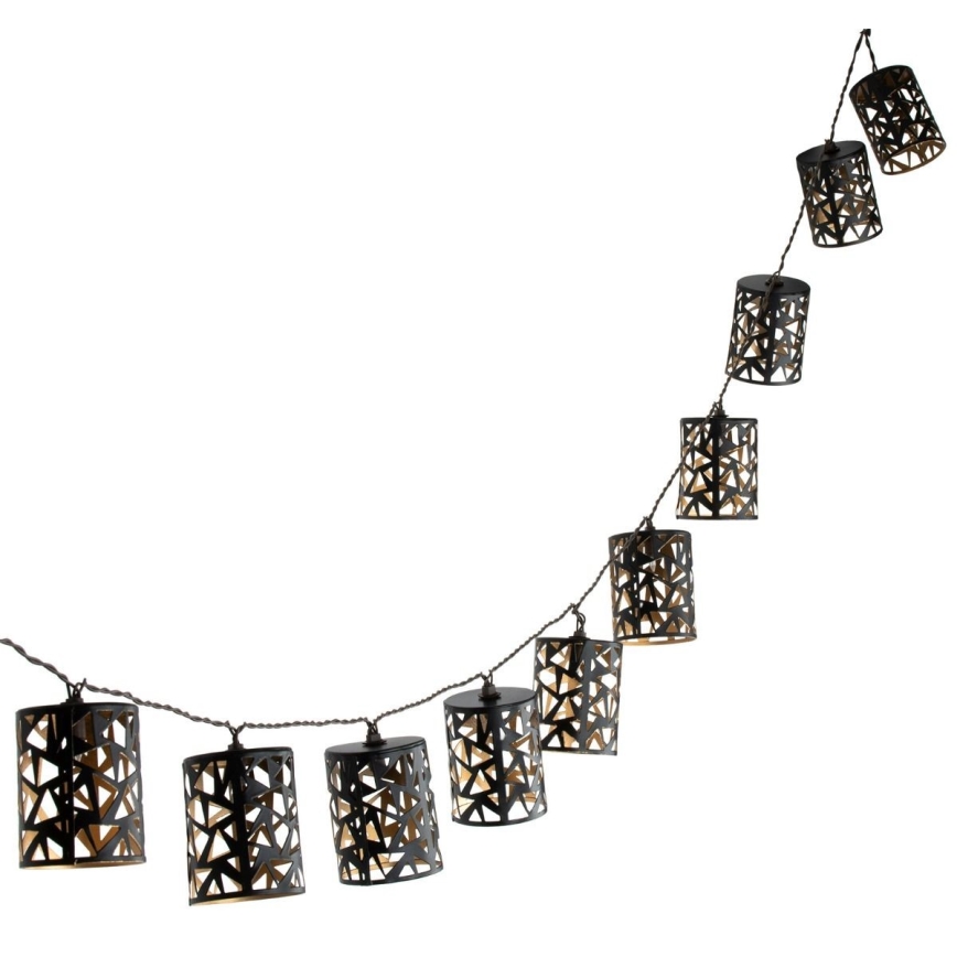 LED Solar-Lichterkette 10xE12/3,65m 600 mAh IP44 warmweiß