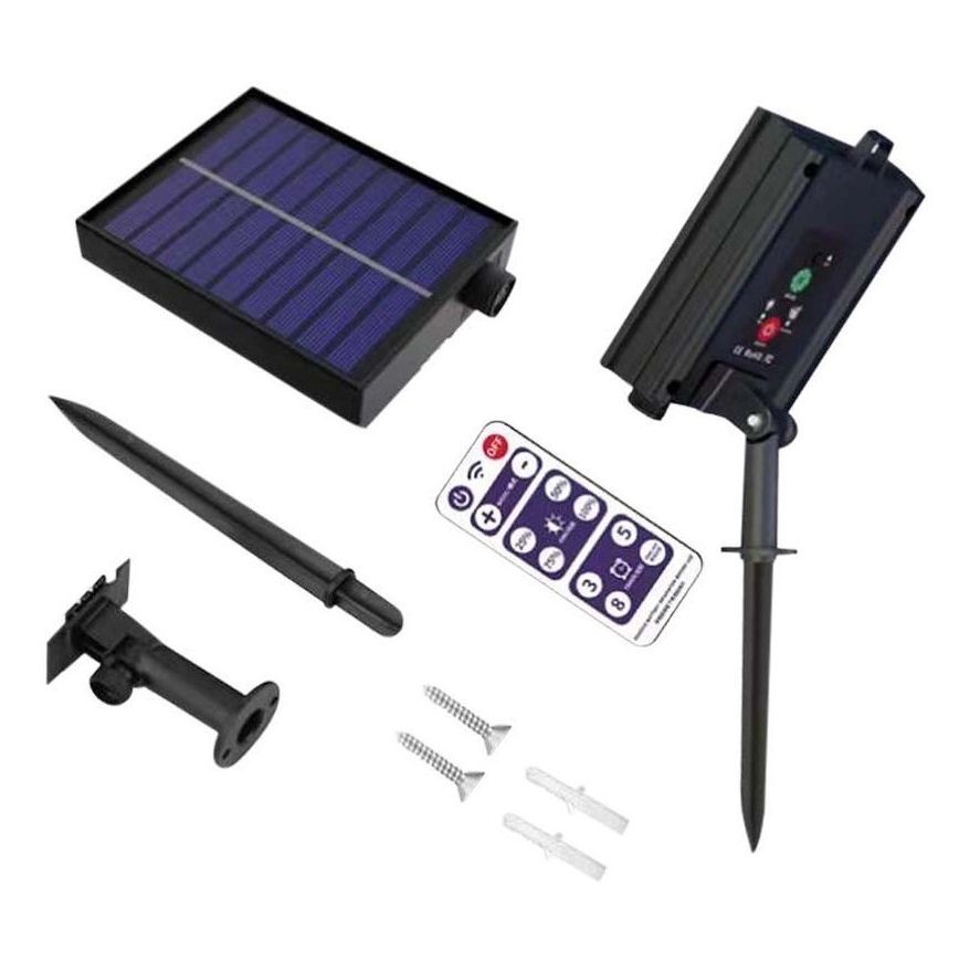 LED Solar-Lichterkette 10xLED/0,5W/4,5V 12 m 3000K IP44 1200 mAh + Fernbedienung