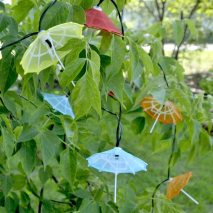 LED Solar-Lichterkette 10xLED/1,2V 300 mAh 3,8 m IP44 für Sonnenschirme