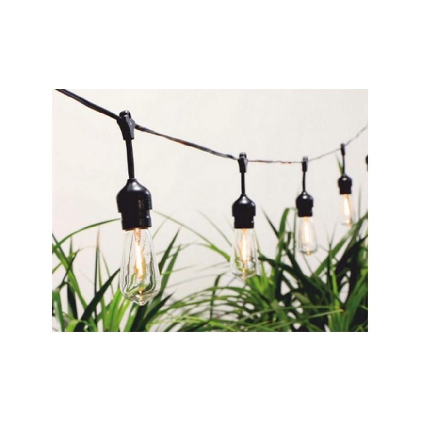 LED Solar-Lichterkette 10xLED/1,2V 600 mAh 5,94m IP44 warmweiß