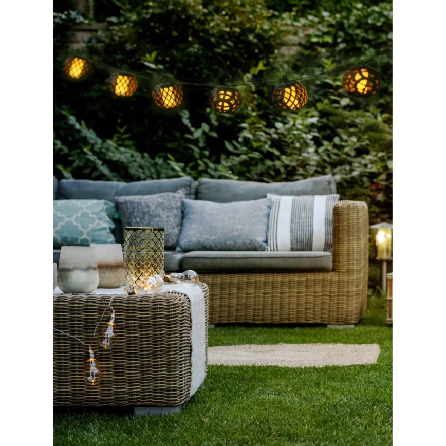 LED Solar-Lichterkette 3,8 m 8xLED/1,2 V 600 mAh