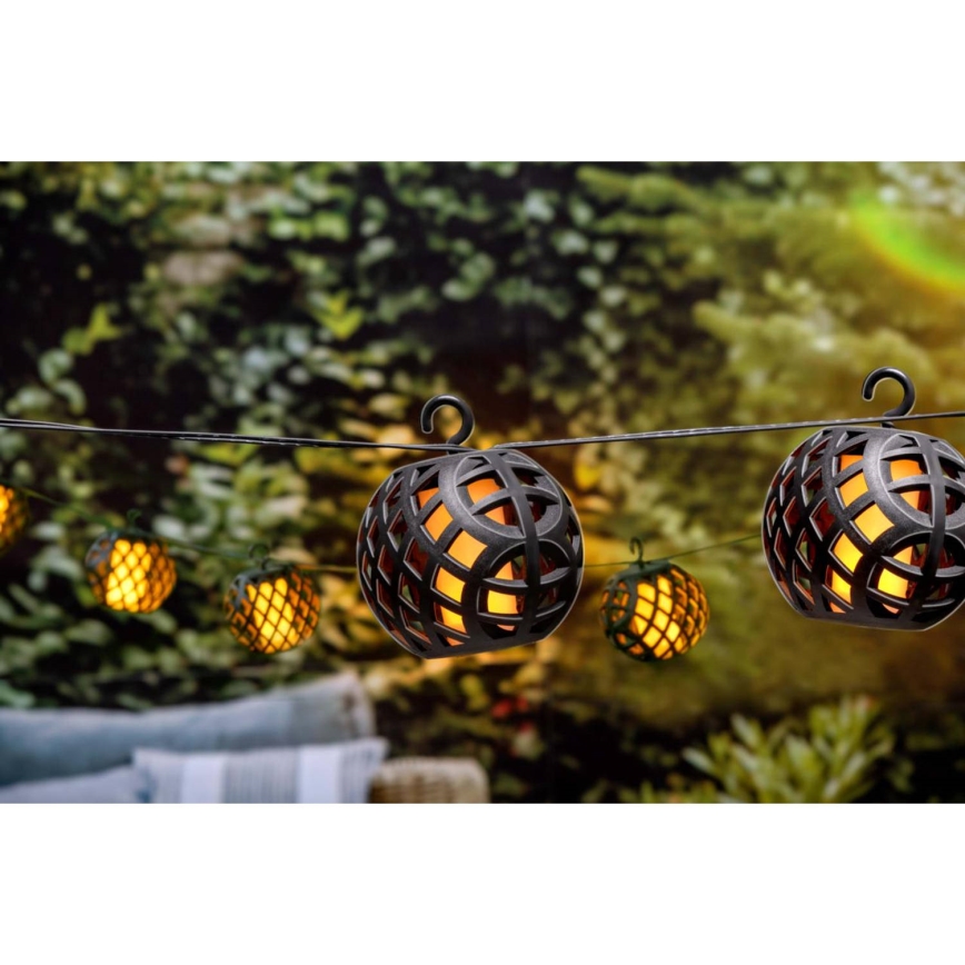 LED Solar-Lichterkette 3,8 m 8xLED/1,2 V 600 mAh