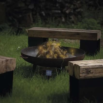 LED Solar-Lichterkette LED/2,4W/1,2V 1xAA 15 m IP44 3000K 600 mAh