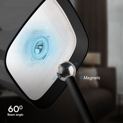 LED Solar-Dimmbar Magnetische Touch-Lade-Tischlampe LED/5W/5V 3000-6000K 3600 mAh IP65 Schwarz