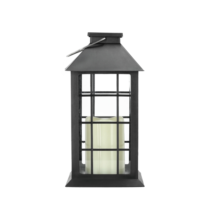 LED-Solar-Pendelleuchte LED/0,02W/1,2V 1xAA 2700K IP44 200 mAh schwarz