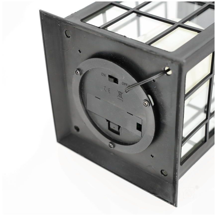LED-Solar-Pendelleuchte LED/0,02W/1,2V 1xAA 2700K IP44 200 mAh schwarz