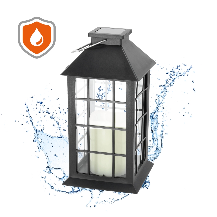 LED-Solar-Pendelleuchte LED/0,02W/1,2V 2700K IP44 schwarz