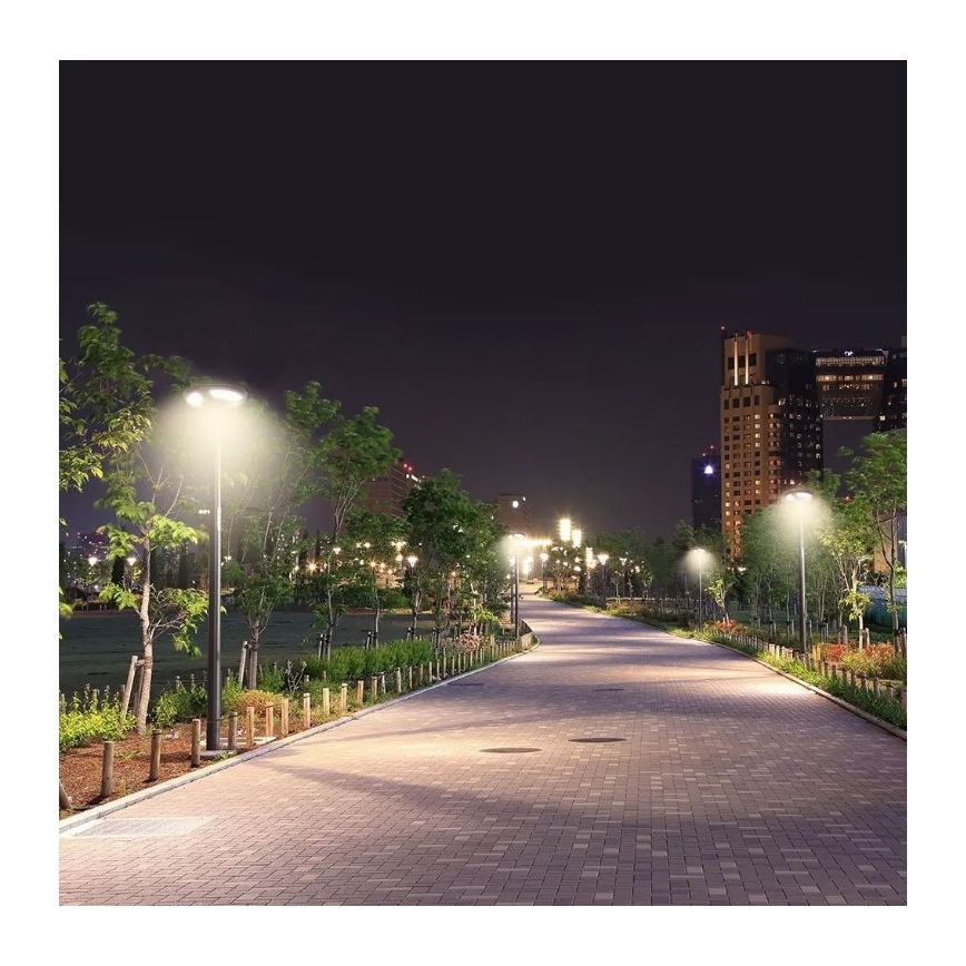 LED-Solar-Straßenlampe mit Sensor LED/10W/3,2V 6500K IP65 + Fernsteuerung