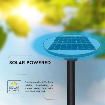 LED-Solar-Straßenlampe mit Sensor LED/10W/3,2V 6500K IP65 + Fernsteuerung