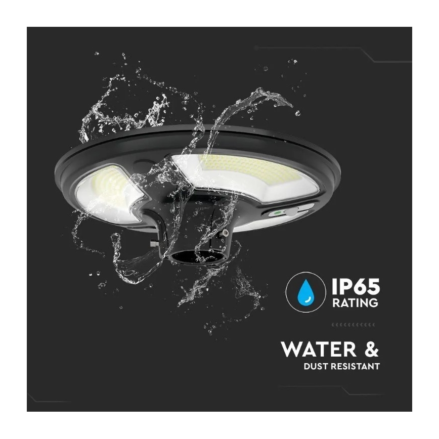 LED-Solar-Straßenlampe mit Sensor LED/10W/3,2V 6500K IP65 + Fernsteuerung