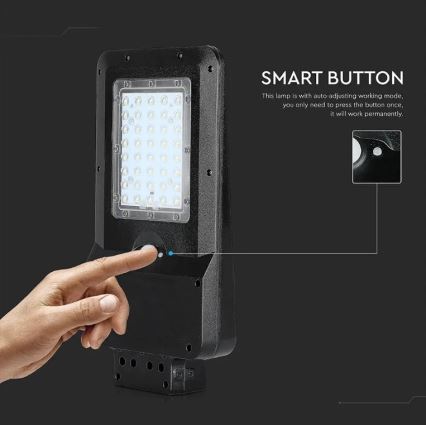 LED Solar-Straßenleuchte mit Sensor LED/15W/7,4V 4000K IP65 10800 mAh