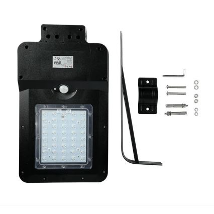 LED-Solar-Straßenlampe mit Sensor LED/15W/7,4V 4000K IP65