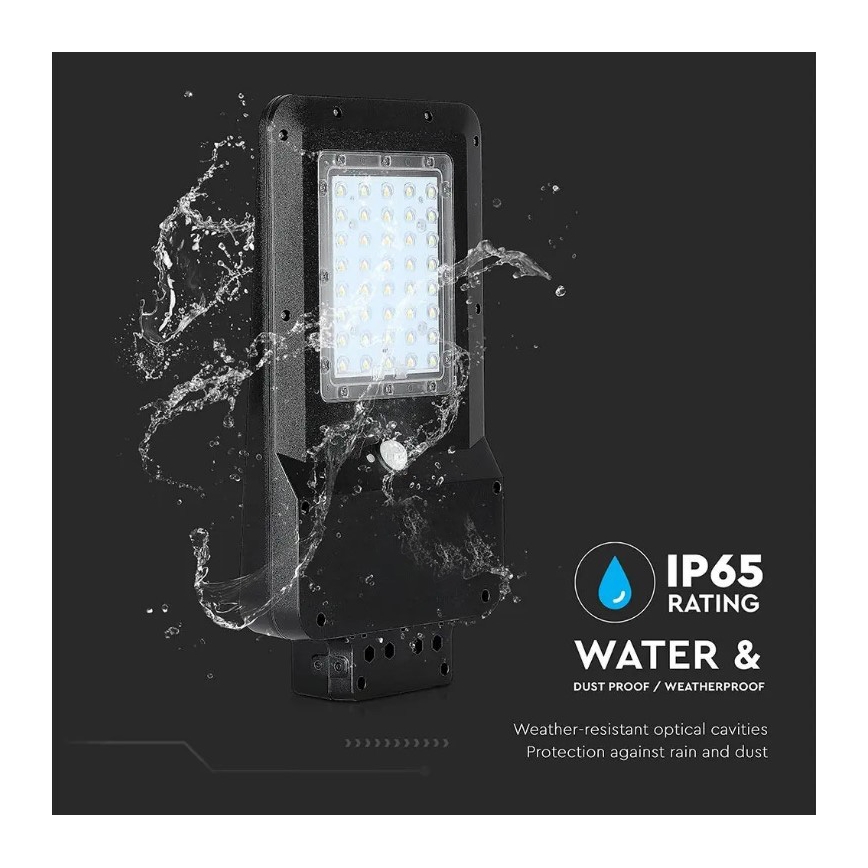 LED-Solar-Straßenlampe mit Sensor LED/15W/7,4V 4000K IP65