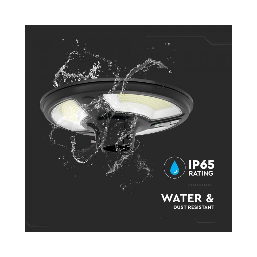 LED-Solar-Straßenlaterne mit Sensor LED/10W/3,2V IP65 4000K 15000 mAh + Fernbedienung