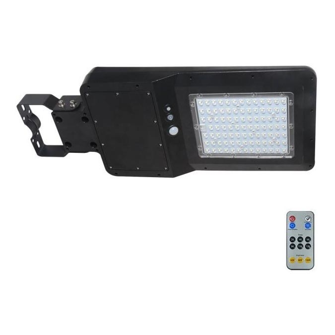 LED-Solar-Straßenlaterne mit Sensor LED/40W/9,6V IP65 6000K 12000 mAh + Fernbedienung