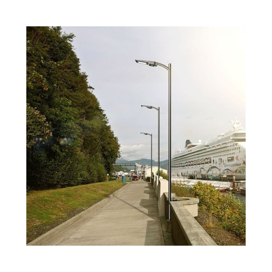 LED-Solar-Straßenlaterne mit Sensor LED/40W/9,6V IP65 6000K 12000 mAh + Fernbedienung