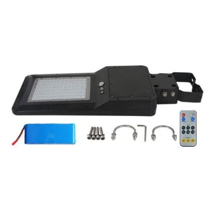 LED-Solar-Straßenlaterne mit Sensor LED/40W/9,6V IP65 6000K 12000 mAh + Fernbedienung