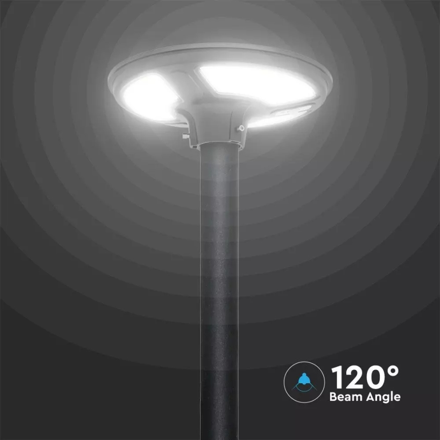 LED-Solar-Straßenlaterne mit Sensor LED/7,5W/3,2V IP65 4000K + Fernbedienung