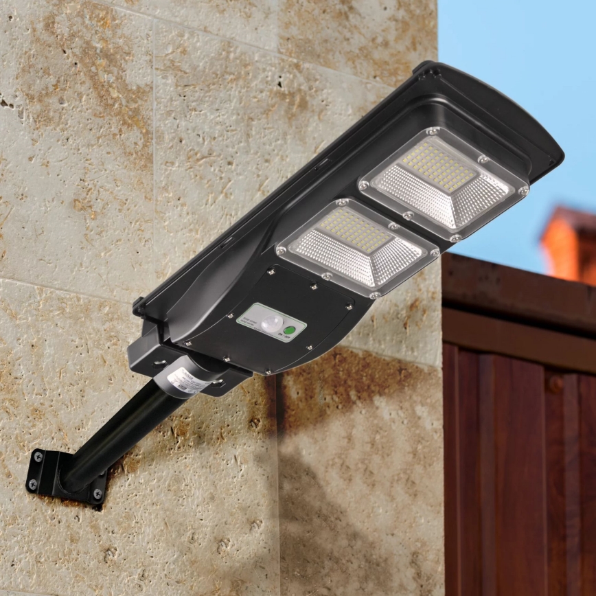 LED-Solar-Straßenlaterne mit Sensor STREET 2xLED/6W/3,2V 12000 mAh IP65 + Fernbedienung