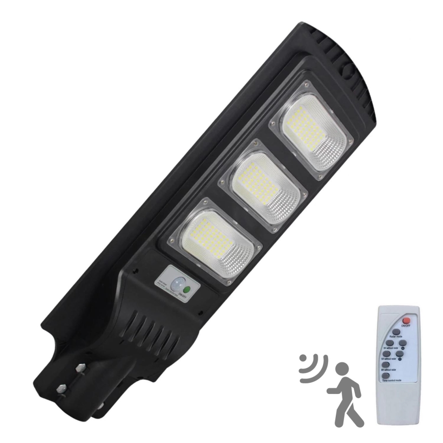 LED-Solar-Straßenlaterne mit Sensor STREET LED/10W/3,2V 10000 mAh IP65 + Fernbedienung
