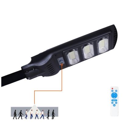 Dimmbare LED-Solar-Straßenleuchte mit Bewegungs- und Dämmerungssensor URBI LED/8W/3,2V 6500K IP54 + Fernbedienung