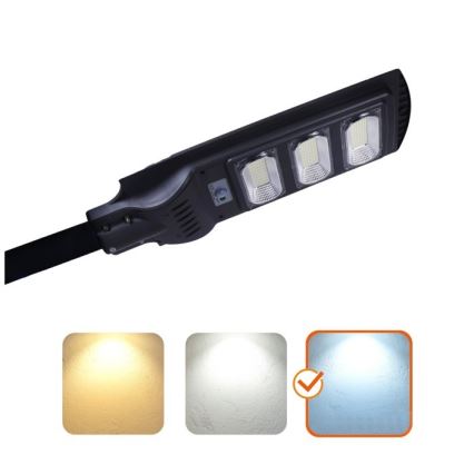 Dimmbare LED-Solar-Straßenleuchte mit Bewegungs- und Dämmerungssensor URBI LED/8W/3,2V 6500K IP54 + Fernbedienung