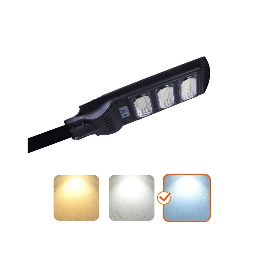 Dimmbare LED-Solar-Straßenleuchte mit Bewegungs- und Dämmerungssensor URBI LED/8W/3,2V 6500K IP54 + Fernbedienung