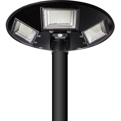 LED-dimmbare solarbetriebene Straßenleuchte mit Sensor LED/22W/6V 18000 mAh 6500K IP65 schwarz + Fernbedienung
