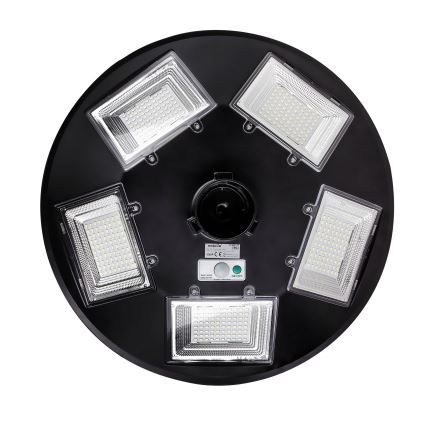 LED-dimmbare solarbetriebene Straßenleuchte mit Sensor LED/22W/6V 18000 mAh 6500K IP65 schwarz + Fernbedienung