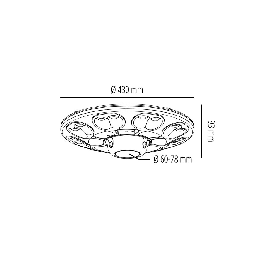 LED-Solar-Straßenleuchte mit Sensor LUVIA LED/15W/3,2V 4000K IP54 5400 mAh + Fernbedienung