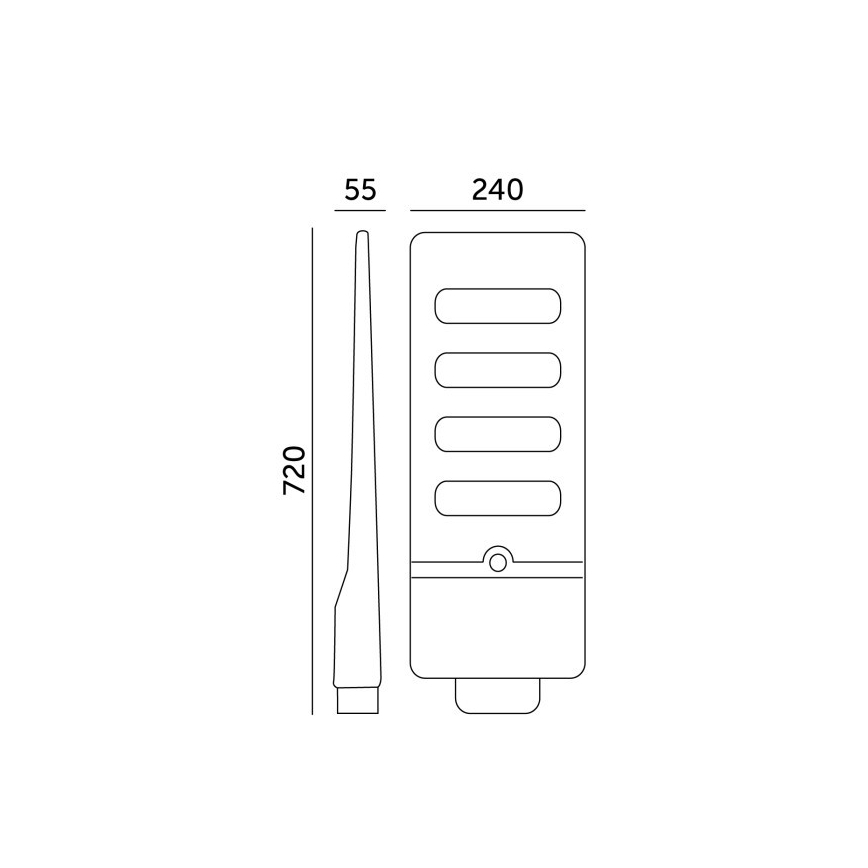 Dimmbare LED-Solar-Straßenleuchte mit Sensor URBI LED/11W/3,2V 6500K 15000 mAh IP54 + Fernbedienung