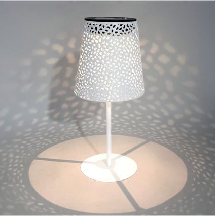 LED-Solar-Tischleuchte LUVETRA LED/1xAA 4000K IP44 200 mAh weiß