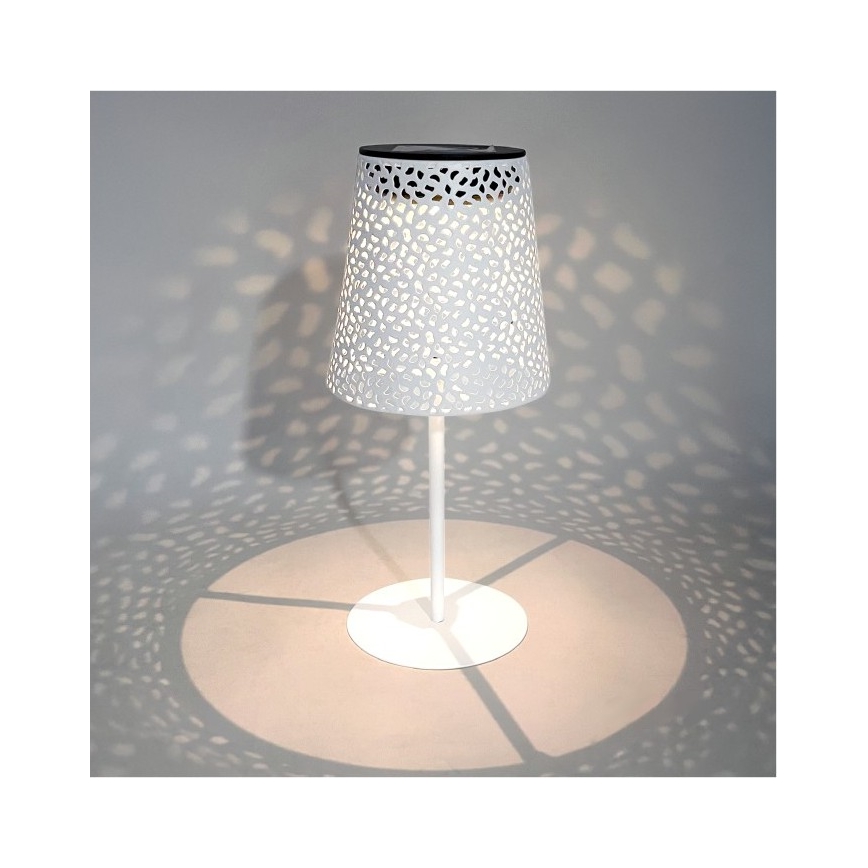 LED-Solar-Tischleuchte LUVETRA LED/1xAA 4000K IP44 200 mAh weiß