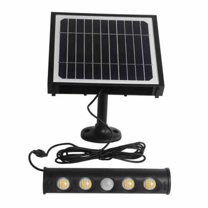 LED Solar-Wandleuchte mit Bewegungs- und Dämmerungssensor LED/8W/3,7V 4000 mAh 4000K IP65