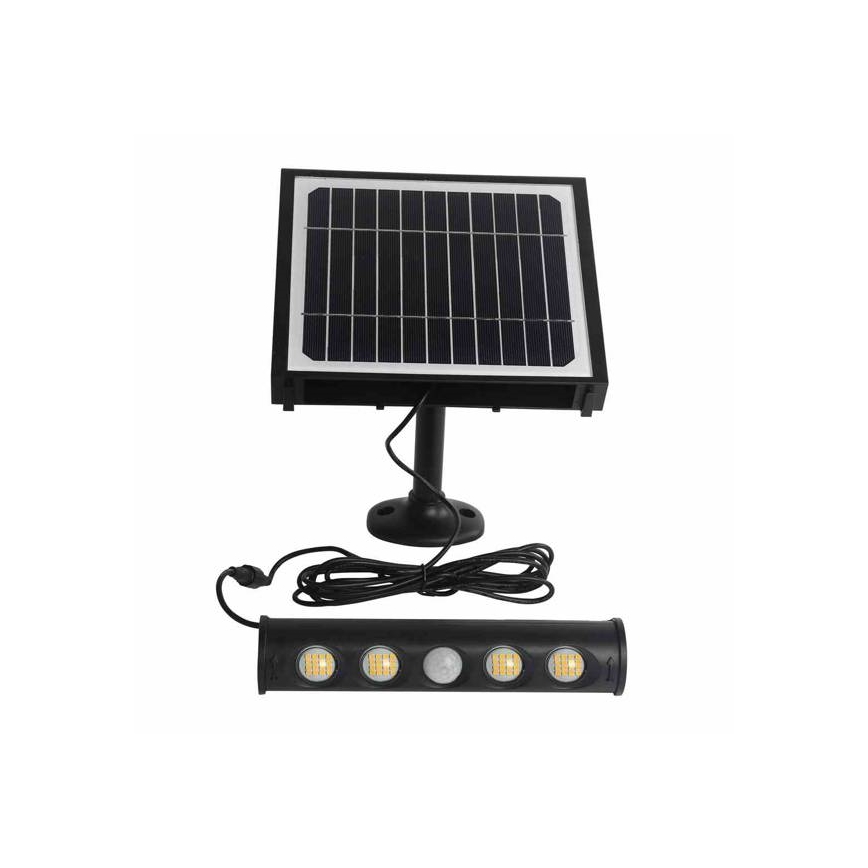 LED Solar-Wandleuchte mit Bewegungs- und Dämmerungssensor LED/8W/3,7V 4000 mAh 4000K IP65