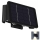 LED Solar-Wandleuchte 4xLED/1,5W/3,7V 1500 mAh IP54 schwarz