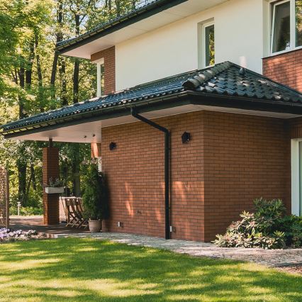 LED Solar-Wandleuchte ALF LED/4W/1300 mAh 3000K IP54 Schwarz