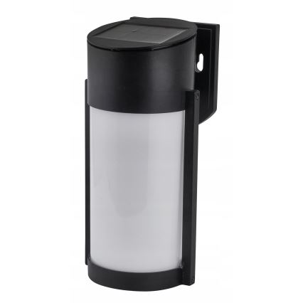 LED Solar-Wandleuchte LED/3,7V 300 mAh IP44 schwarz