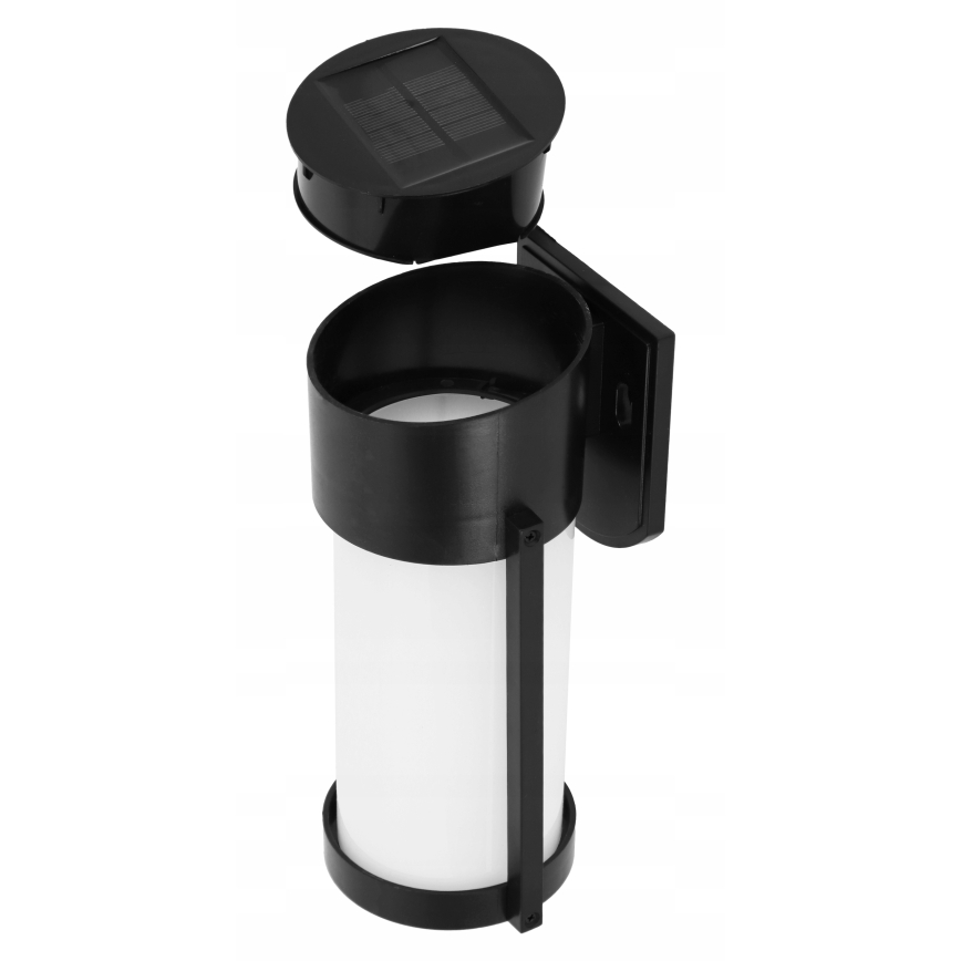 LED Solar-Wandleuchte LED/3,7V 300 mAh IP44 schwarz