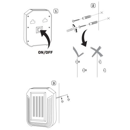 LED Solar-Wandleuchte LUCE LED/1,2V 400 mAh IP44
