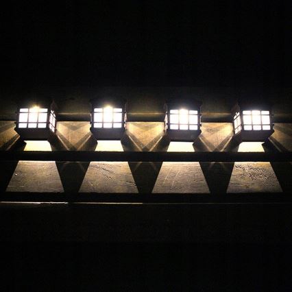 LED-Solar-Wandleuchte mit Dämmerungssensor LED/1,2V 600 mAh IP44