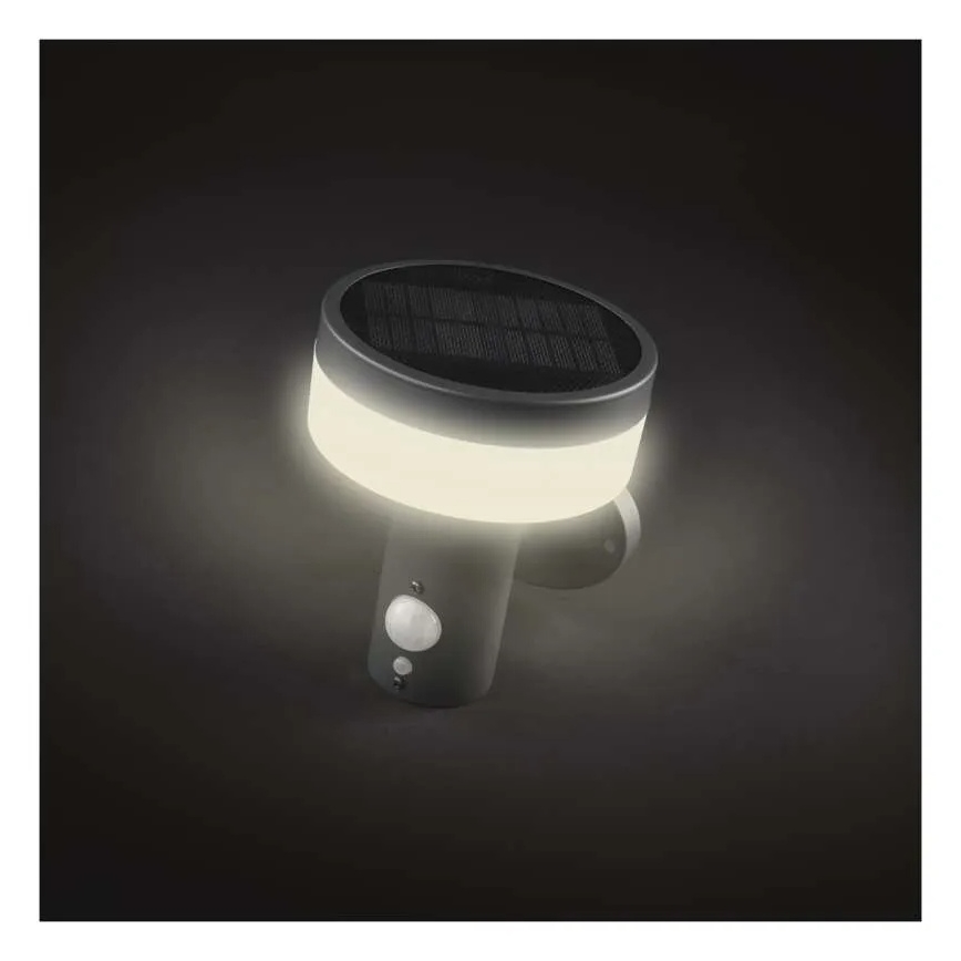 LED Solar-Wandleuchte mit Sensor LED/2W/3,7V 1200 mAh IP44