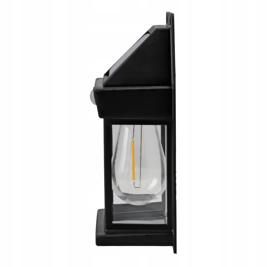 LED-Solar-Wandleuchte mit Sensor LED/3,7V 600 mAh IP44 schwarz