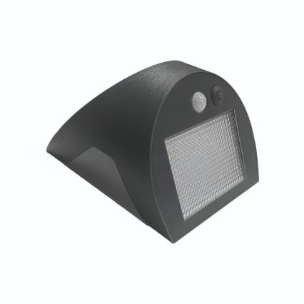 LED Solar-Wandleuchte mit Sensor LED/3W/3,7V 3000/4000K 1200 mAh IP54 anthrazit