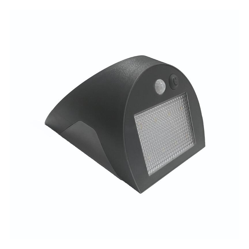 LED Solar-Wandleuchte mit Sensor LED/3W/3,7V 3000/4000K 1200 mAh IP54 anthrazit