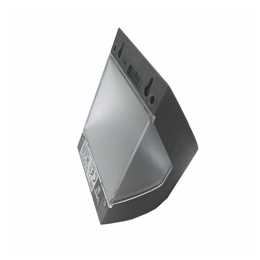 LED Solar-Wandleuchte mit Sensor LED/3W/3,7V 3000/4000K 1200 mAh IP54 anthrazit