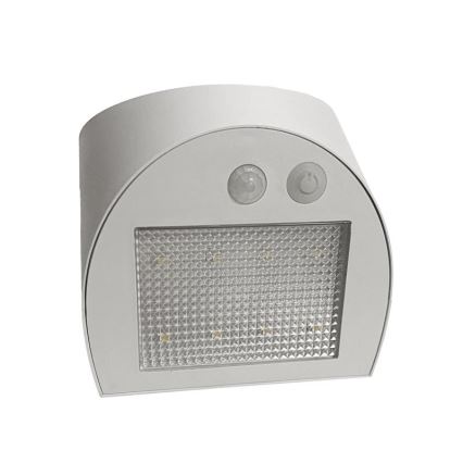 LED-Solar-Wandleuchte mit Sensor LED/3W/3,7V 3000/4000K 1200 mAh IP54 weiß