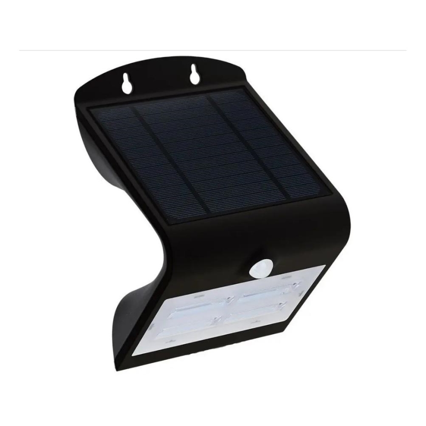 LED-Solar-Wandleuchte mit Sensor LED/3W/3,7V 3000/4000K IP65 schwarz