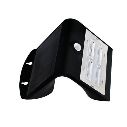 LED-Solar-Wandleuchte mit Sensor LED/3W/3,7V 3000/4000K IP65 schwarz