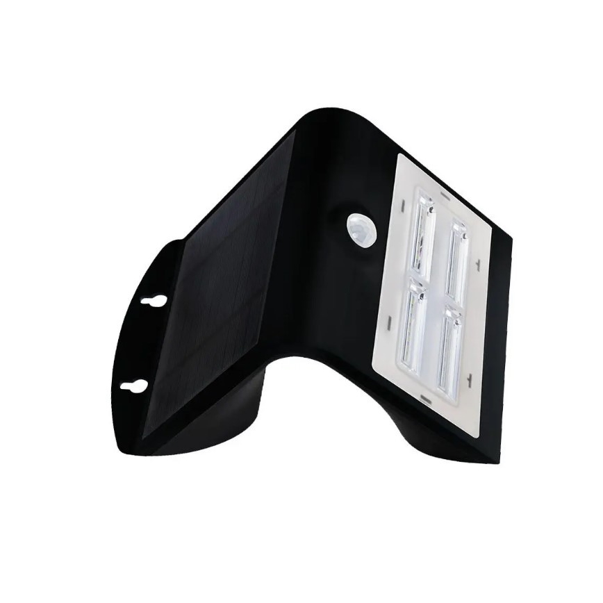 LED-Solar-Wandleuchte mit Sensor LED/3W/3,7V 3000/4000K IP65 schwarz